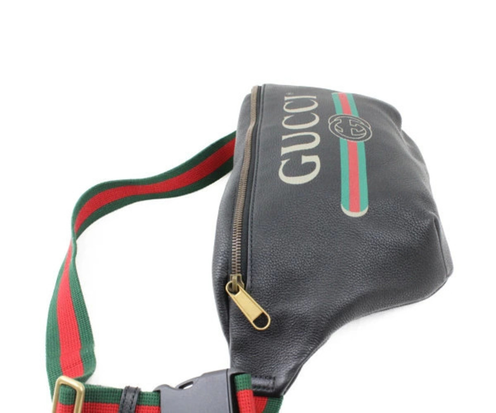 Gucci Leather Leather Belt  Shoulder Body Bag Bum